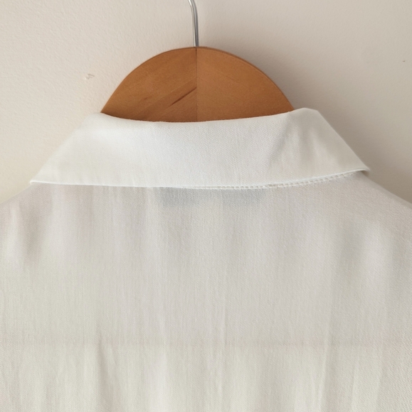 Simple Retro Ursula French Puff Sleeve Button Up Blouse L - Picture 11 of 14